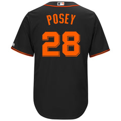 Buster Posey San Francisco Giants Majestic Alternate 2017 Cool Base Player Jersey - Black