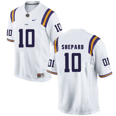 LSU Russell Shepard 10 White Jersey 2018 - 2019