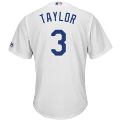 Chris Taylor Los Angeles Dodgers Majestic Cool Base Player Replica Jersey – White