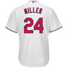 Image of Andrew Miller Cleveland Indians Majestic Home Official Cool Base Player Jersey - White