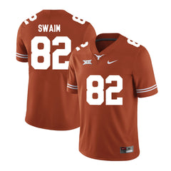 Texas Longhorns Geoff Swaim 82  Brunt Orange Jersey 2018 - 2019