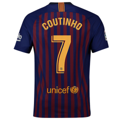 Philippe Coutinho Barcelona 2018/19 Home Player Jersey – Navy