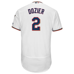 Brian Dozier Minnesota Twins Majestic Home Flex Base Authentic Collection Player Jersey - White