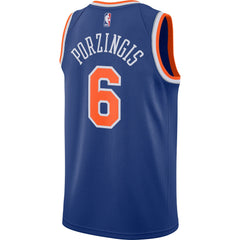 Kristaps Porzingis New York Knicks Blue Swingman Jersey 2018 - 2019