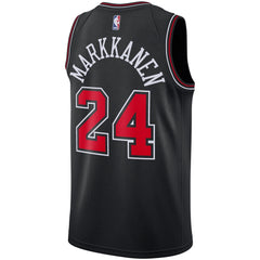 Lauri Markkanen Chicago Bulls Black Swingman Jersey 2018 - 2019