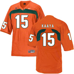 Miami Hurricanes Kaaya 15 Orange Jersey 2018 - 2019