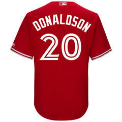 Josh Donaldson Toronto Blue Jays Majestic 2017 Cool Base Replica Player Jersey - Scarlet