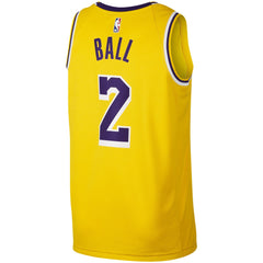 Lonzo Ball Los Angeles Lakers Gold Swingman Jersey 2018 - 2019