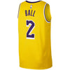 Image of Lonzo Ball Los Angeles Lakers Gold Swingman Jersey 2018 - 2019