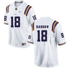 LSU Lamin Barrow 18 White Jersey 2018 - 2019