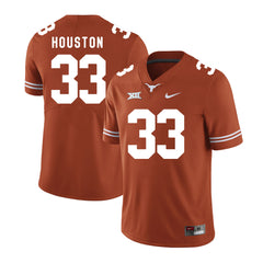 Texas Longhorns Lamarr Houston 33 Brunt Orange Jersey 2018 - 2019