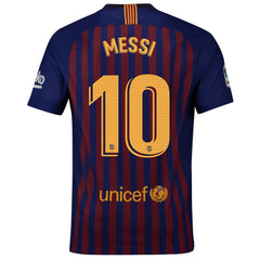 Lionel Messi Barcelona 2018/19 Home Player Jersey – Navy