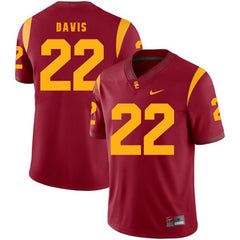 USC Justin Davis 22 Scarlet Jersey 2018 - 2019