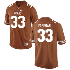 Texas Longhorns FOREMAN 33 Brunt Orange Jersey 2018 - 2019