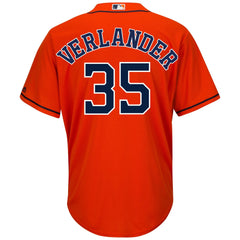 Justin Verlander Houston Astros Majestic Official Cool Base Player Jersey – Orange