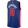 Image of Andre Drummond Detroit Pistons Blue Swingman Jersey 2018 - 2019