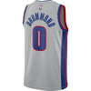 Image of Andre Drummond Detroit Pistons Silver Swingman Jersey 2018 - 2019