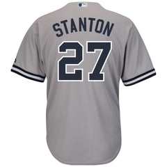Giancarlo Stanton New York Yankees Majestic Cool Base Replica Player Jersey – Gray