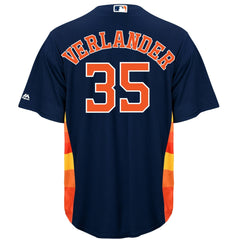 Justin Verlander Houston Astros Majestic Official Cool Base Player Jersey – Navy
