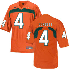 Miami Hurricanes Dorsett 4 Orange Jersey 2018 - 2019