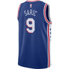 Image of Dario Saric Philadelphia 76ers Blue Swingman Jersey 2018 - 2019