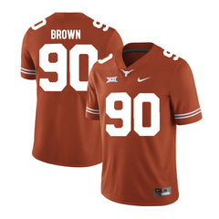 Texas Longhorns Malcom Brown 90 Brunt Orange Jersey 2018 - 2019