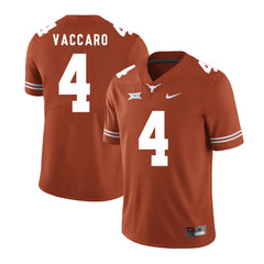 Texas Longhorns Kenny Vaccaro 4 Brunt Orange Jersey 2018 - 2019