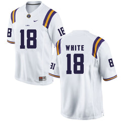 LSU Tre'Davious White 18 White Jersey 2018 - 2019