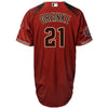 Image of Zack Greinke Arizona Diamondbacks Majestic Official Cool Base Player Jersey - Sedona Red/Black