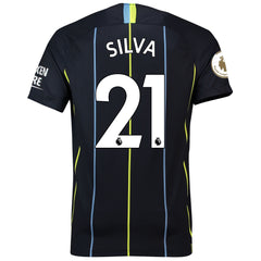David Silva Manchester City 2018/19 Away Player Jersey – Black