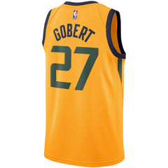 Rudy Gobert Utah Jazz Gold Swingman Jersey 2018 - 2019