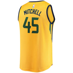 Donovan Mitchell Utah Jazz Gold Swingman Jersey 2018 - 2019