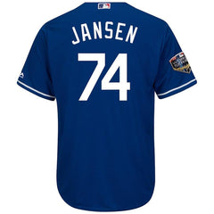 Kenley Jansen Los Angeles Dodgers Majestic 2018 World Series Cool Base Player Jersey – Royal