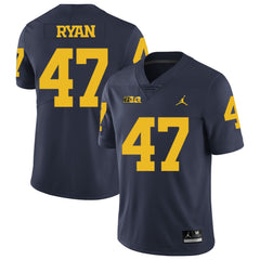 Michigan Jake Ryan 47 Navy Jersey 2018 - 2019