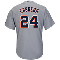 Miguel Cabrera Detroit Tigers Majestic Cool Base Player Jersey - Gray