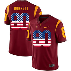 USC Deontay Burnett 80 Scarlet Jersey 2018 - 2019