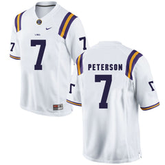 LSU Patrick Peterson 7 White Jersey 2018 - 2019