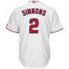 Image of Andrelton Simmons Los Angeles Angels Majestic Home Cool Base Player Jersey – White