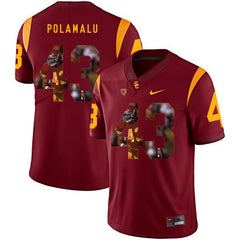 USC Troy Polamalu 43 Scarlet Jersey 2018 - 2019