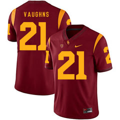 USC Tyler Vaughns 21 scarlet Jersey 2018 - 2019