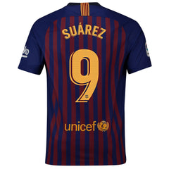 Luis Suárez Barcelona 2018/19 Home Player Jersey – Blue