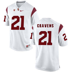 USC Su'a Cravens 21 White Jersey 2018-2019