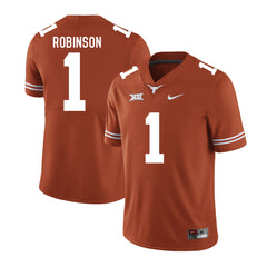 Texas Longhorns Keenan Robinson 1 Brunt Orange Jersey 2018 - 2019