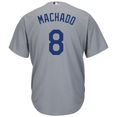 Manny Machado Los Angeles Dodgers Majestic Official Cool Base Player Jersey – Gray