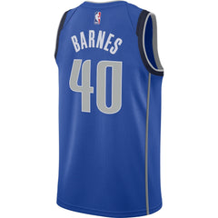 Harrison Barnes Dallas Mavericks Royal Swingman Jersey 2018 - 2019