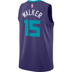 Kemba Walker Charlotte Hornets Jordan Purple Swingman Jersey 2018 - 2019