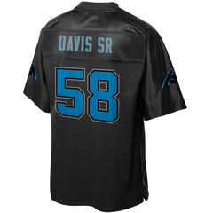 Carolina Panthers Thomas Davis NFL Pro Line Black Jersey 2018 - 2019