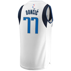 Luka Doncic Dallas Mavericks White Swingman Jersey 2018 - 2019