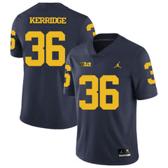 Michigan Joe Kerridge 36 Navy Jersey 2018 - 2019