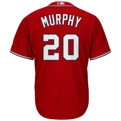Daniel Murphy Washington Nationals Majestic Alternate Official Cool Base Player Jersey - Scarlet